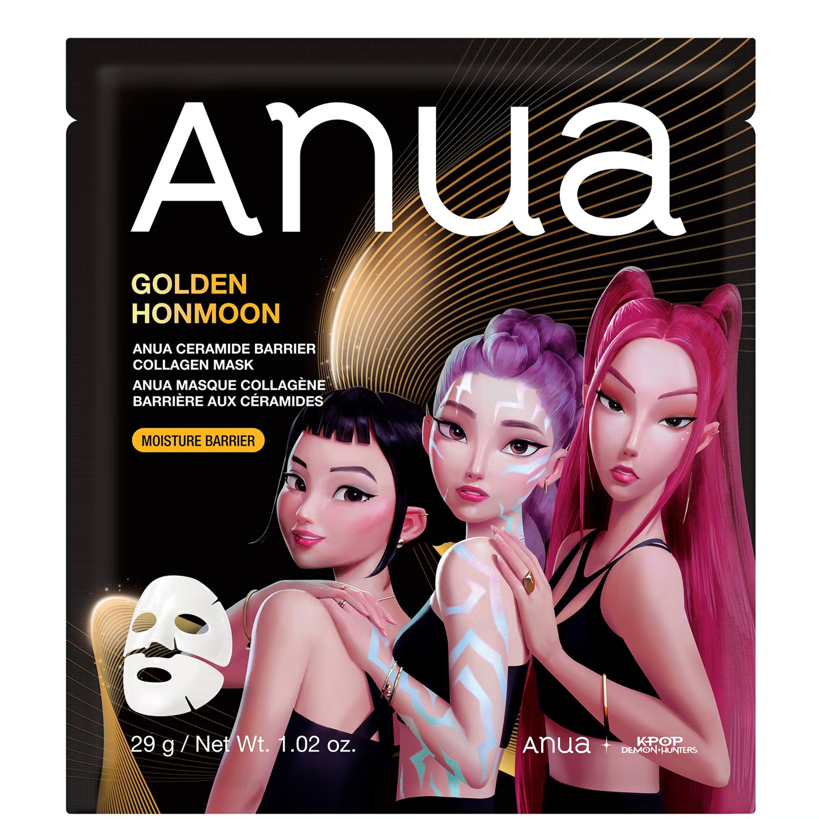 Kpop Demon Hunters Ceramide Barrier Collagen Mask 1pc