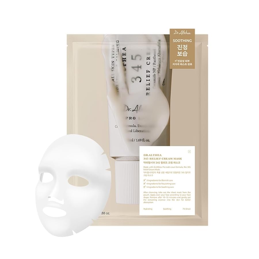 345 Relief Cream Mask 1pcs